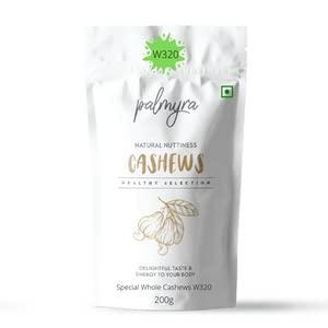Palmyra Palmyra Special Whole Cashew Nuts W320 500g | Kaju | Nuts & Dry Fruit | Meva | Tasty, Crunchy, High Fiber Healthy Snack (500g)