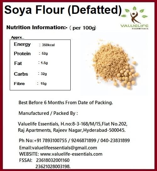 Value Life Valuelife Defatted SOYA Flour (990g)