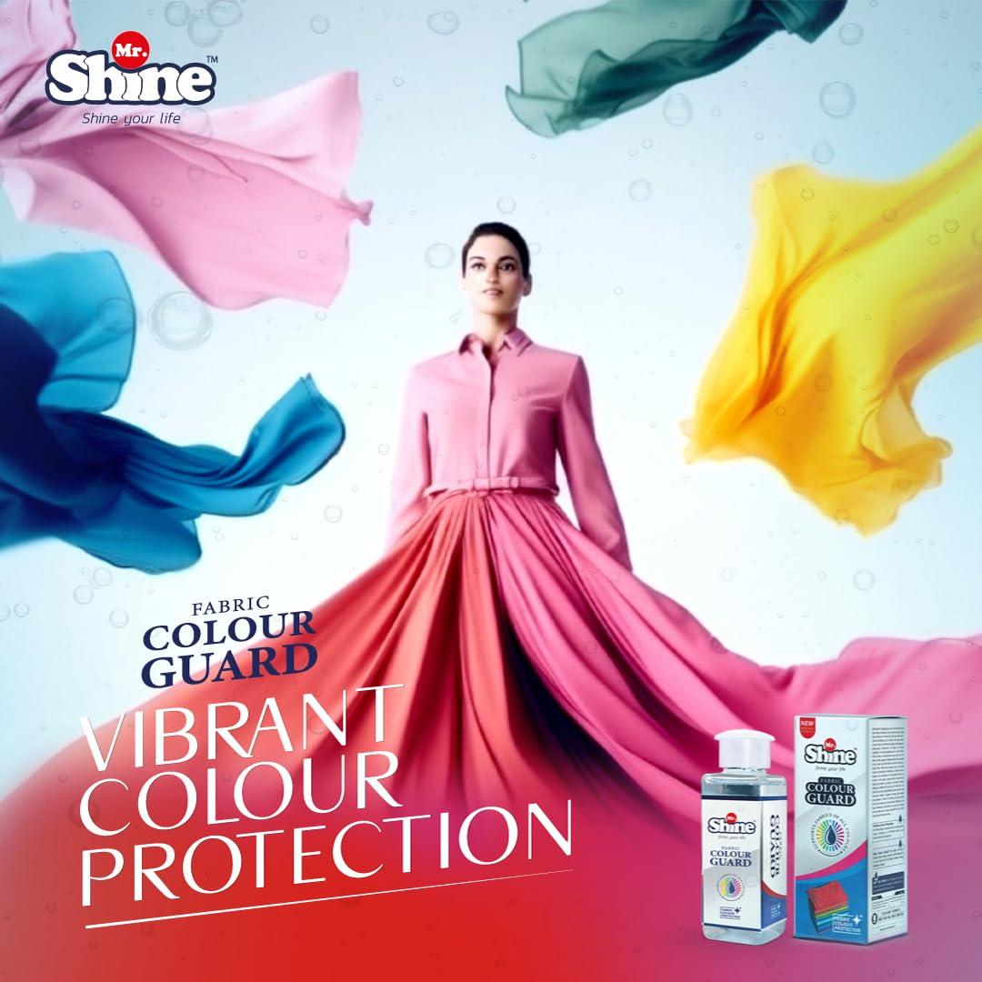 Mr Shine Mr.Shine Colour Guard 100 ml | Fabric Colour Fixer Anti-Fade Formula For All Types of Fabric, Prevent Fading & Cross Staining (Pack of 6)