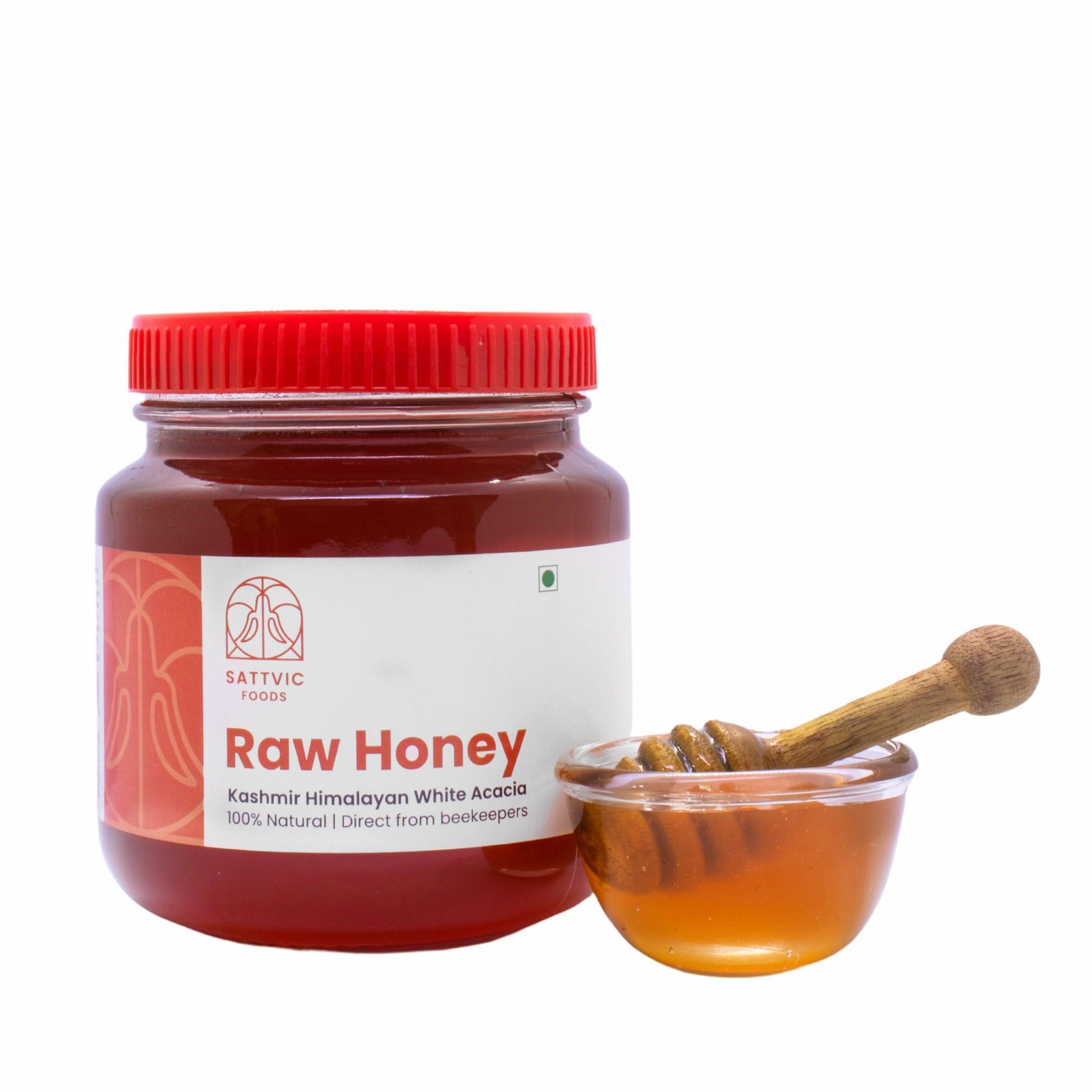 Sattvic Foods Sattvic Foods Acacia Honey (1.5 kg) Direct from Beekeepers | Kashmir Sourced | Raw & Natural | Rich in Antioxidants | Immune-Boosting | Anti-Bacterial and Anti-Inflammatory