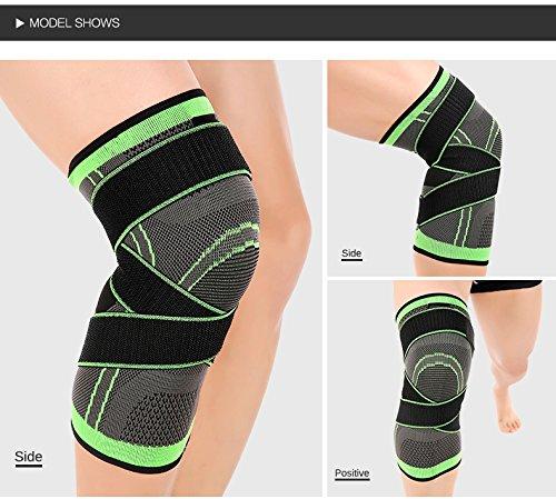 ASOONYUM HipStone Knee Sleeve, Compression Fit Support -for Joint Pain and Arthritis Relief, Improved Circulation Compression - Wear Anywhere - Single (XXXL)