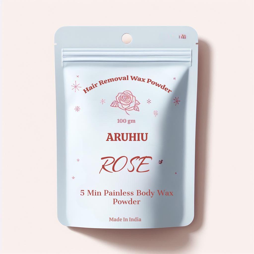 ARUHIU ARUHIU WAX POWDER FOR WOMEN HAIR REMOVAL - WAX POWDER - 5 MIN PAINLESS HERBAL POWDER Wax Wax (100 g) WITH 1 APPLICATOR BRUSH