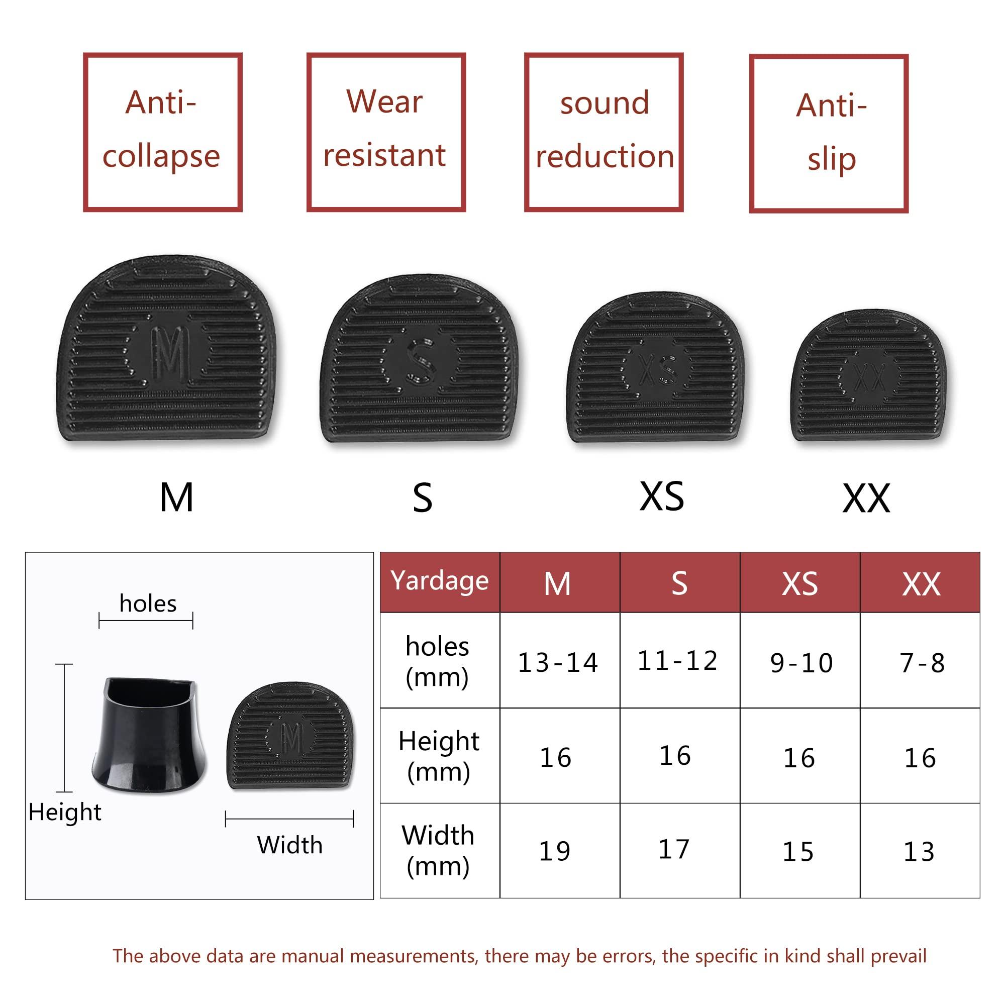 SooGree SooGree High Heel Protectors- Heel Stoppers Heel Repair Caps Covers for Walking on Grass and Uneven Road Heel Cover Cups Perfect for Wedding Outdoor Events (U Type-Black-8 Pairs)