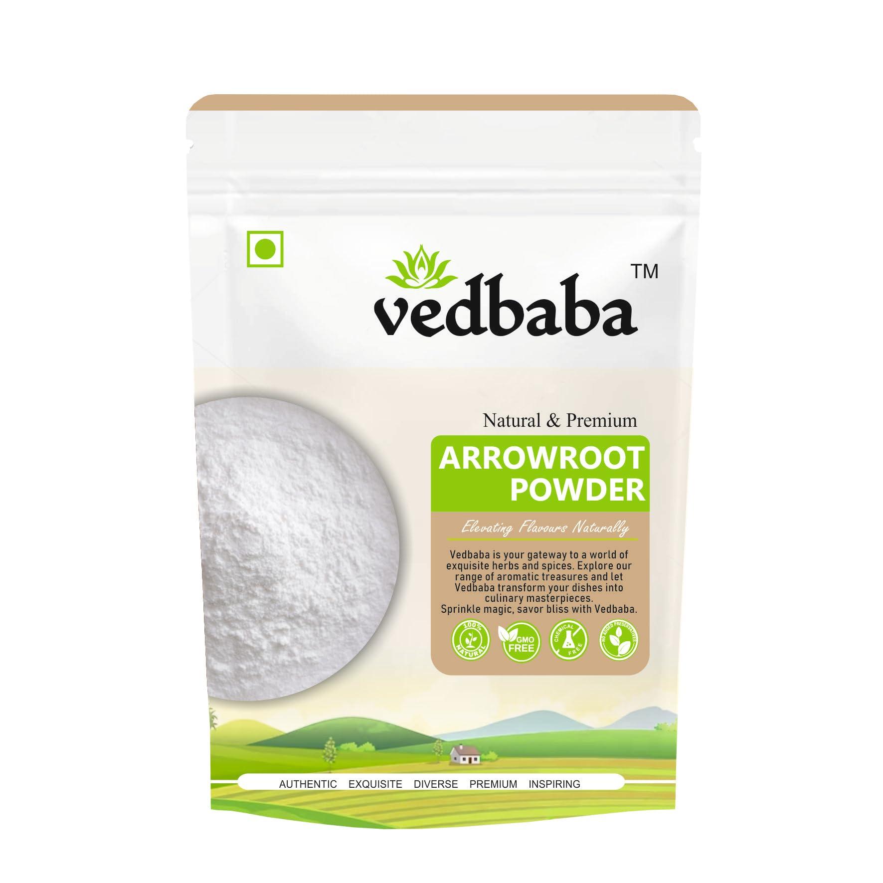 Ved Baba Vedbaba Arrow Root/Ararot Powder for Gravy, Puddings,Soups, Bread and More | Arrowroot Powder Organic | Arrow Roots Powder (400 GM)