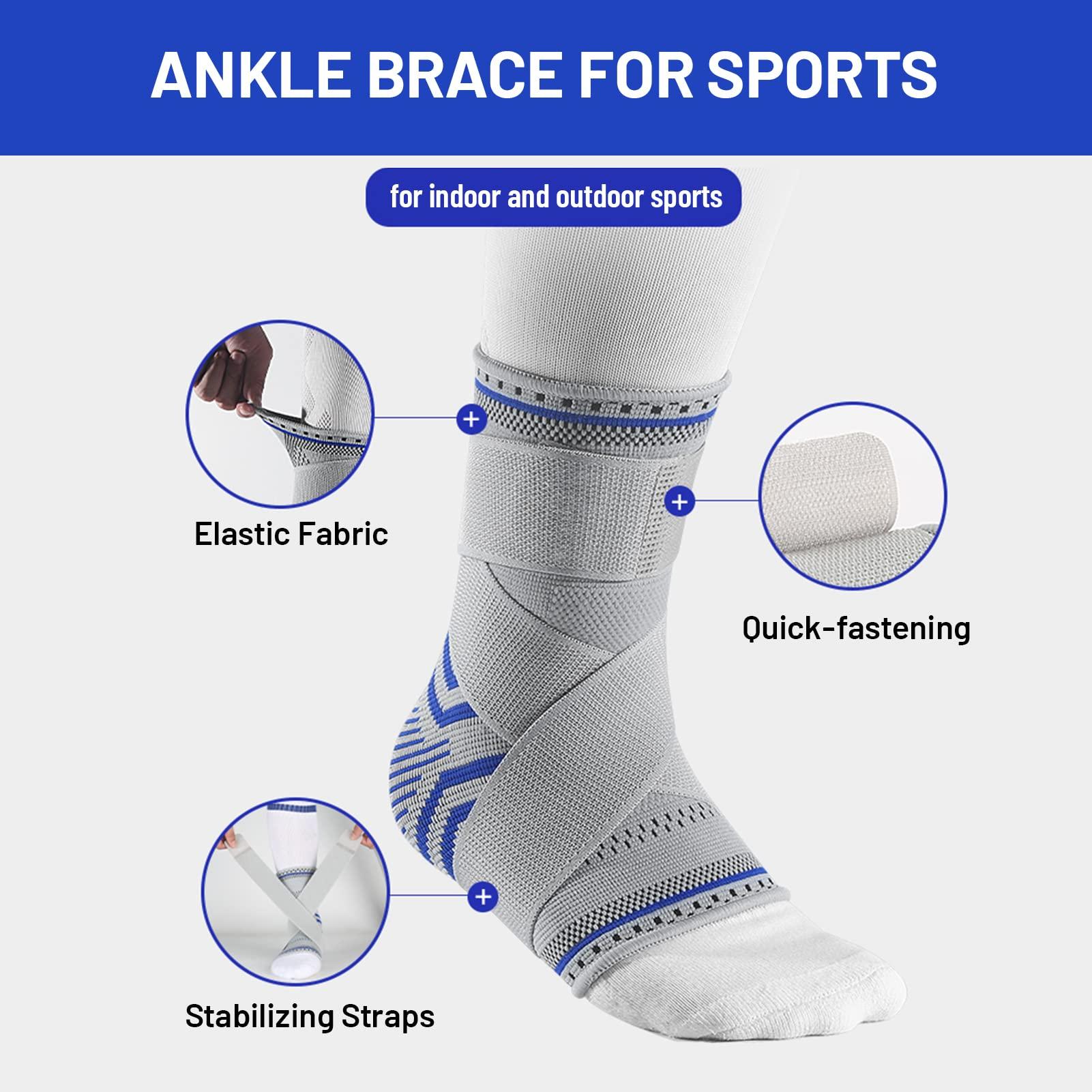 Qunan Qunan Ankle Port Adjustable Port Elastic Bands for Basketball Cycling Protection