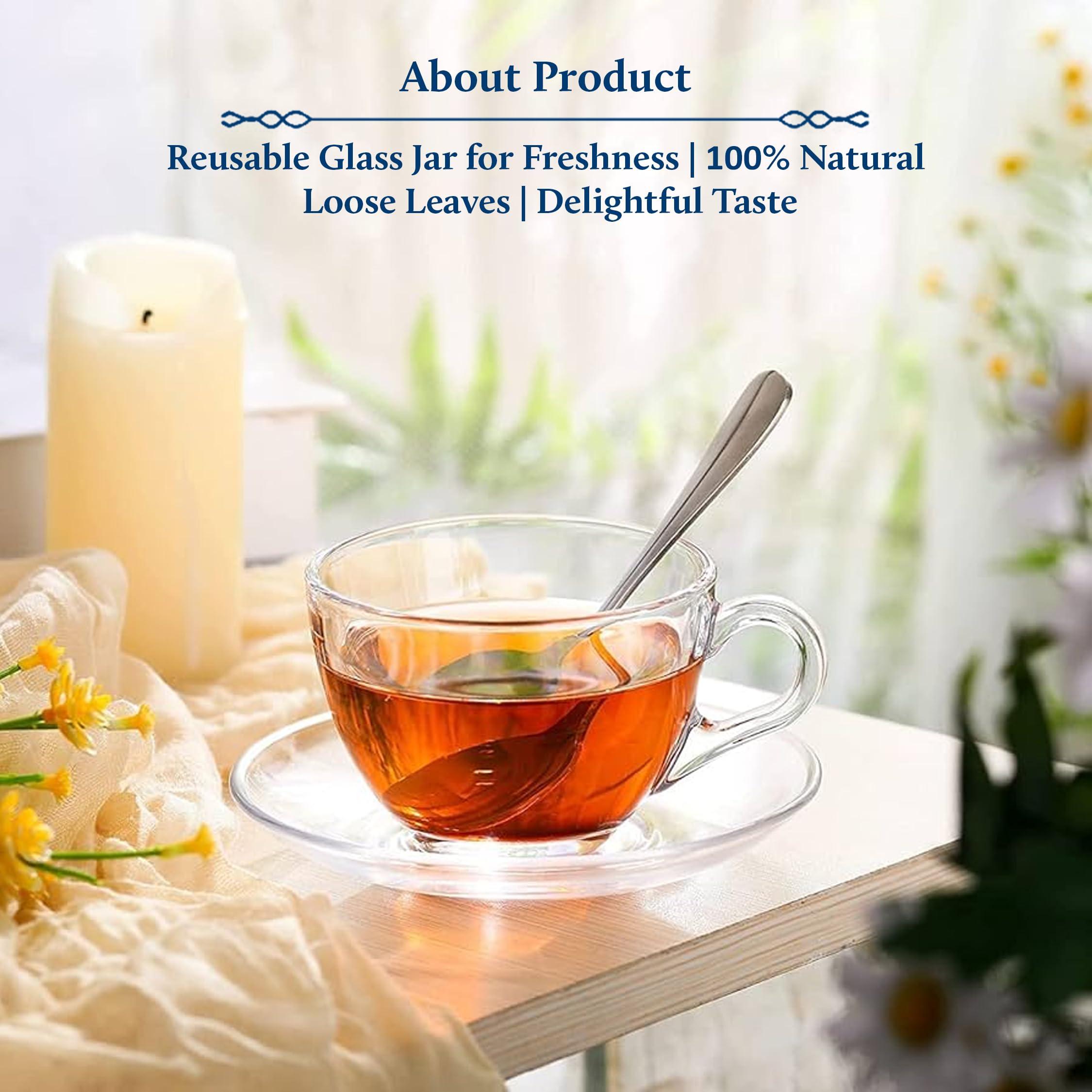 Blue Nectar Blue Nectar Amritanadi Assam Loose Green Tea Leaves (50 Gm + 15 Gm Free|30-33 Cups) (Digestive Aniseed) - 65 Gram