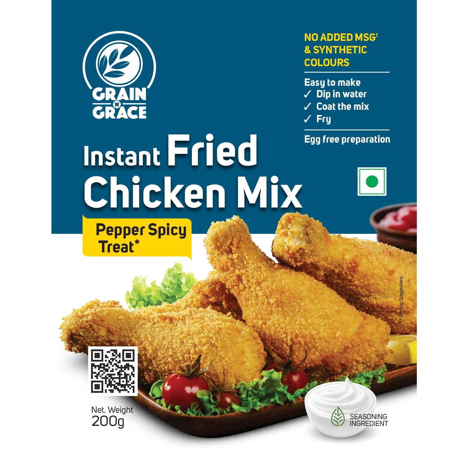 Grain N Grace Grain n Grace Instant Fried Chicken Mix - Pepper Spicy Treat (200g)