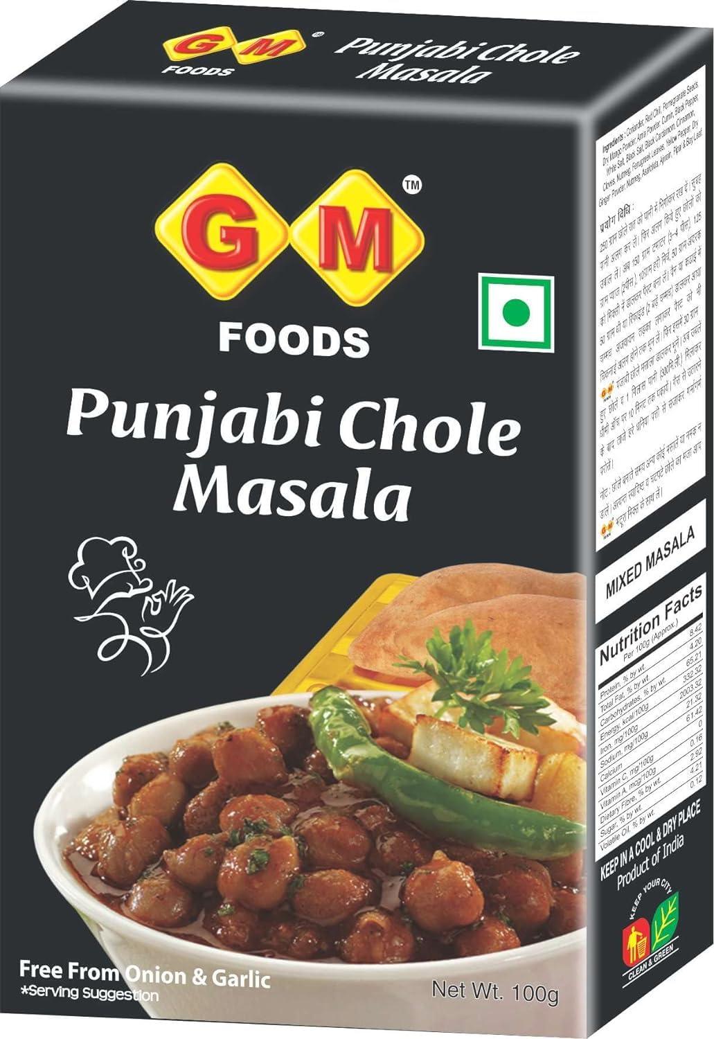 GM FOODS GM Foods Punjabi Chole Masala 100 Gram (Pack Of 2)
