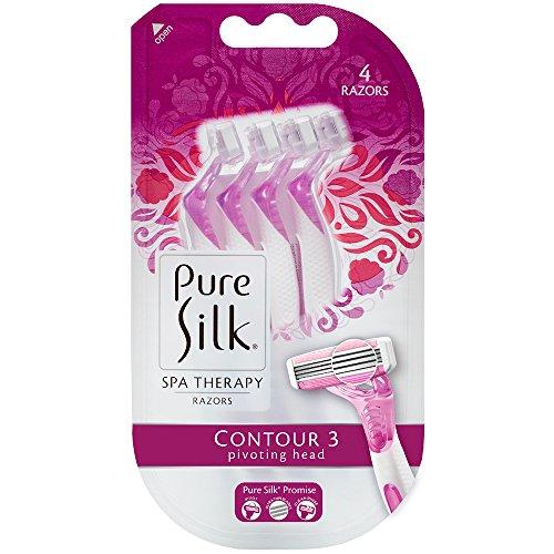 Pure Silk Pure Silk Premium Disposable Three Razor, 4 Count