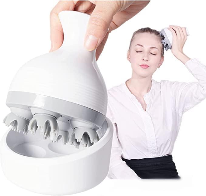 Luteti Luteti Cordless Head Massager - Electric Hair Scalp Massager with Kneading 84 Massage Nodes, Handheld Portable Head Scratcher Massager for Hair Growth, Deep Clean and Stress Relax,Christmas Gifts