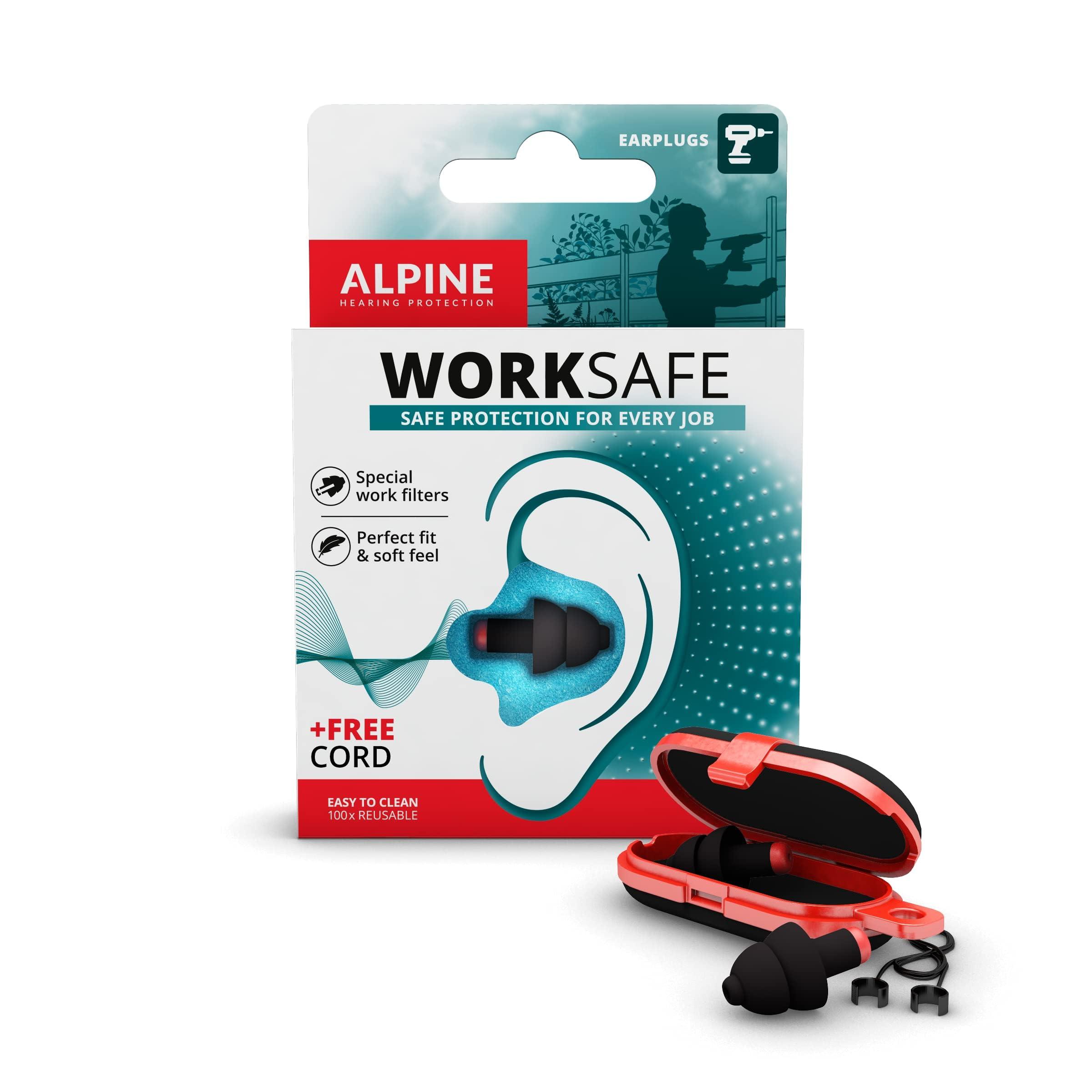 Alpine Hearing Protection Alpine Hearing Protection WorkSafe Silicon Earplugs