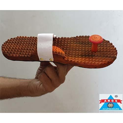 ANCS ANCS Acupressure Khadau Wooden Sandal Wooden Khadau paduka sandal Size-(9) pair