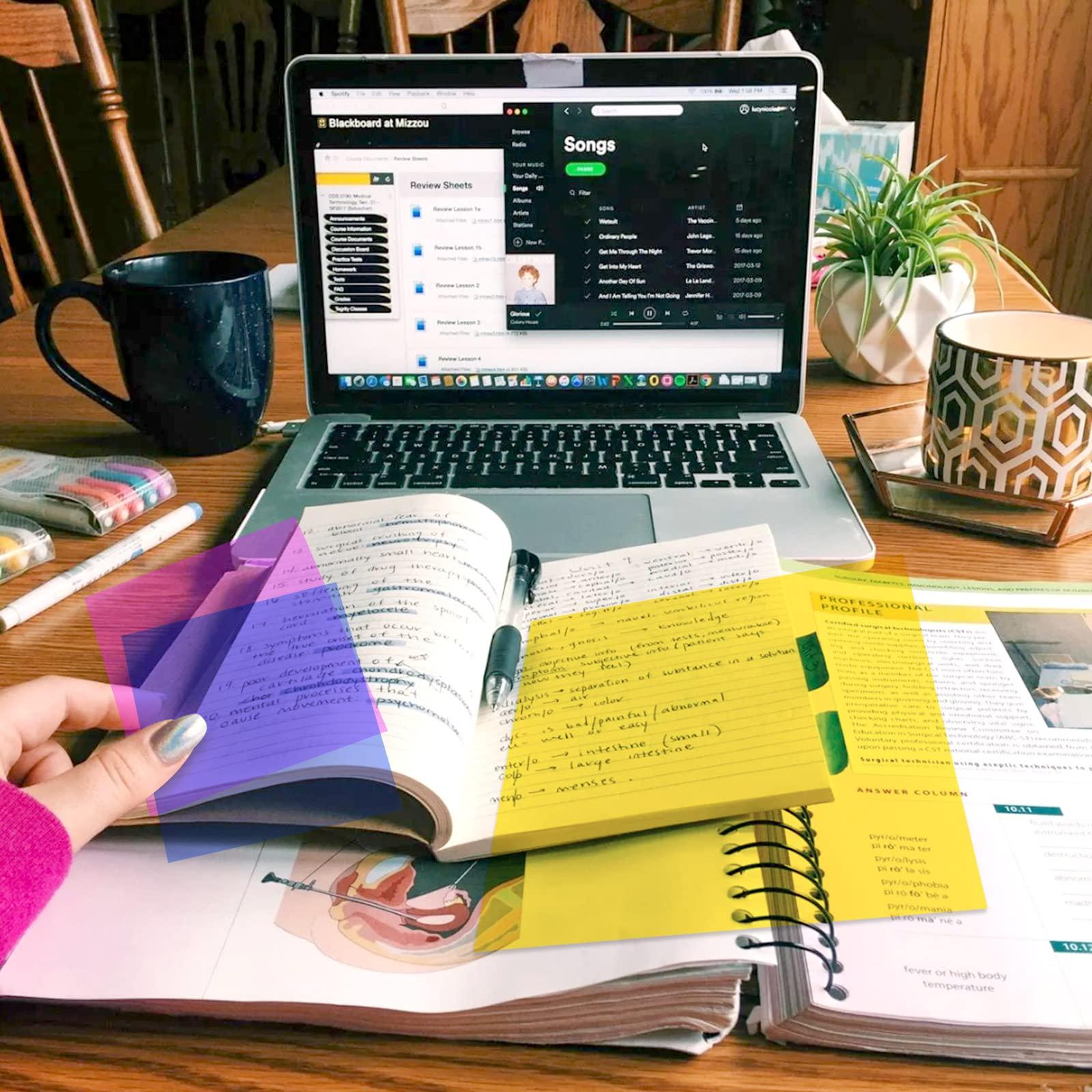 HFXXAD HFXXAD 10 Colored Overlays for Dyslexia, Excellent Reading Tools for Dyslexia, Irlen\'s Syndrome, ADHD and to Reduce Visual Stress (11.6IN x 8.5IN)