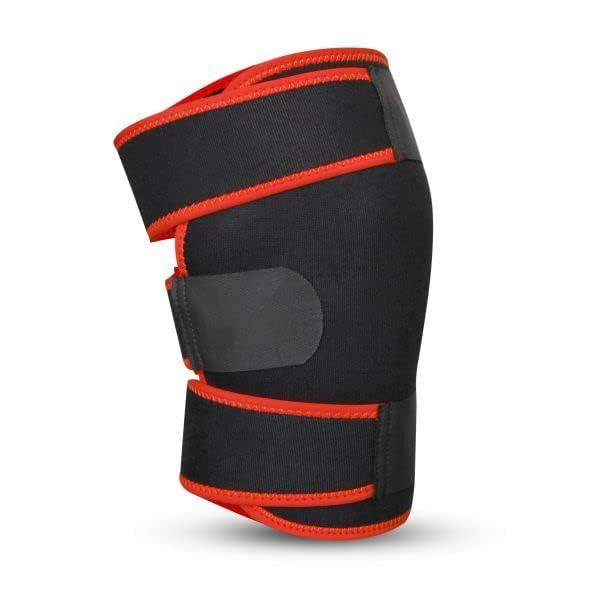 Nivia Nivia Knee Support for men and women|Knee Brace|Knee Guard |Knee Cap|Knee Wrap|Knee pain relief |Knee Belt|Running|cycling, Gym For Comfort & Adjustable with Velcro, Made of Neoprene Free Size(Black)