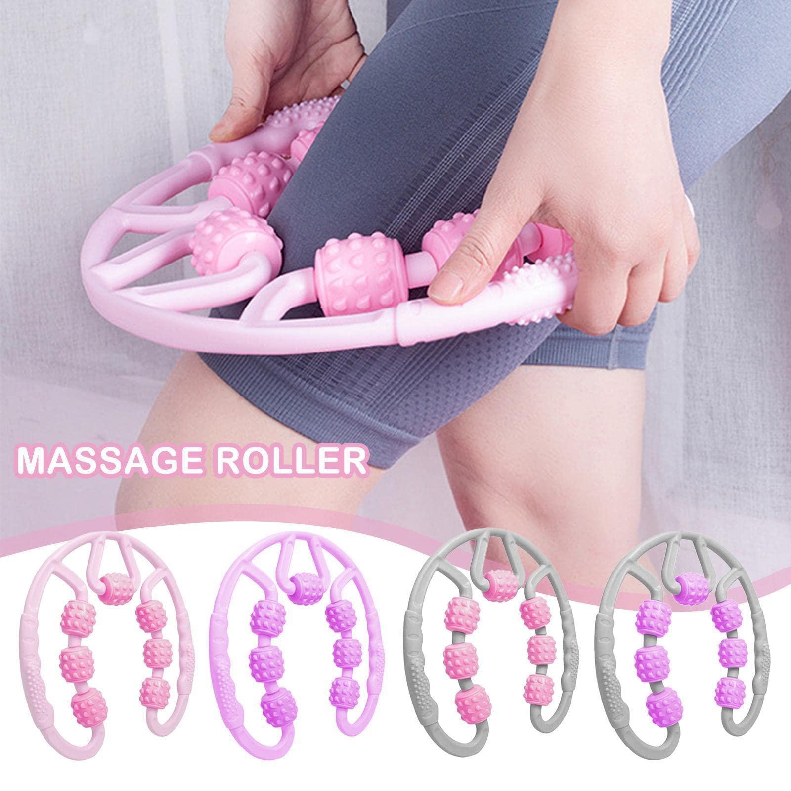 Homevilla Homevilla 7 Wheels muscle roller massager, Muscle roller trigger point roller massager for legs, calf, thigh, neck, arm, tennis elbow deep tissue foam roller fascial muscle pain relief