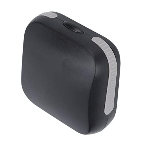 Jimdary CIC Hearing Aid Storage Box, Hearing Aid Case Waterproof Protection Black Impact Resistant for Travel