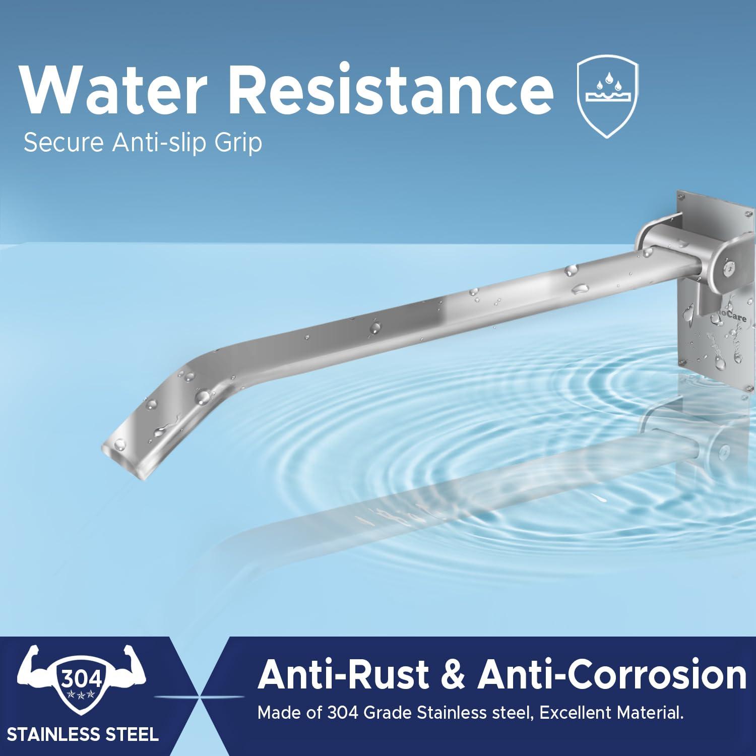 KosmoCare KosmoCare SS 304 Flip-up Toilet Grab Bar 26 inches