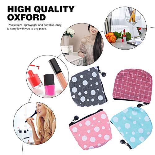 EXCEART EXCEART 4Pcs Pouch Purse Portable Small Pouch Toiletry Bags Travel Cosmetic Bags for Coins Key Sanitary Napkins