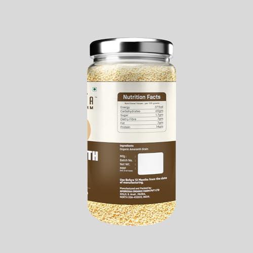 Ambrosia Organic Farm Ambrosia Organics Protein-Rich Amaranth Grains Discover The Health Promise Of Gluten-Free| Fresh Millets| Make your Own Gluten Free Products| Try Combo With Millets| Cereals With Amaranth Grain. 400g