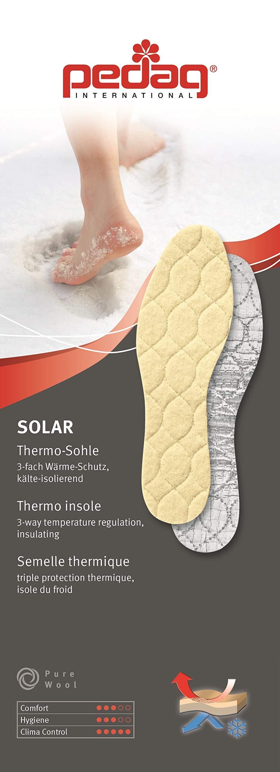 Pedag Pedag 145 Solar Insulating Insole with 3 Layer Thermal Shield: Wool, High Tech Foam and Special Aluminium Reflector, Women\'s 10/Men\'s 7