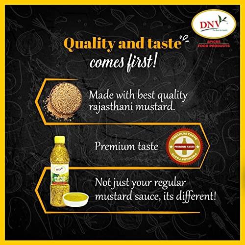 DNV DNV Natural Bengali Kasundi Mustard Sauce 1.4kg, 350g (Pack of 4)