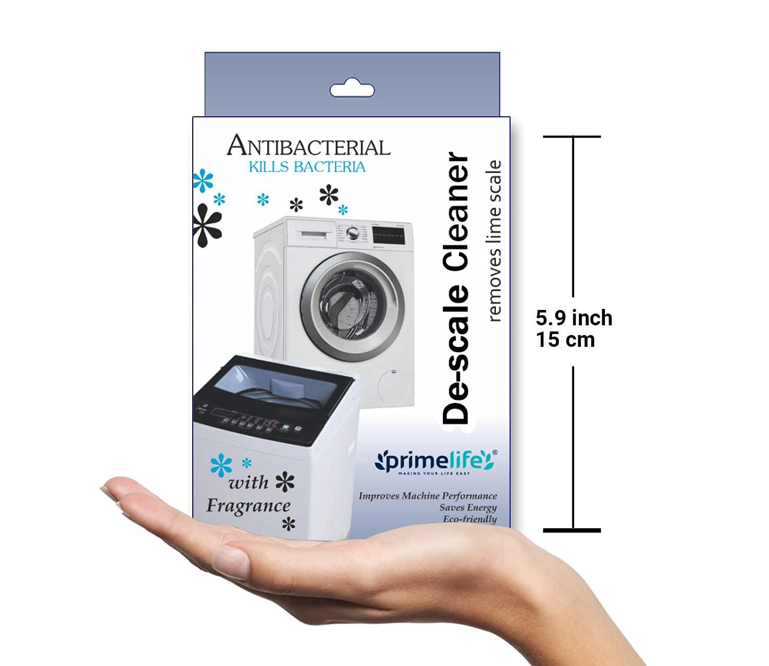 Primelife Primelife Washing Machine Scale - Cleaner Descale Powder for Machine Tub Cleaner One Packet 100 gm (WM Powder - Pack Of 5)