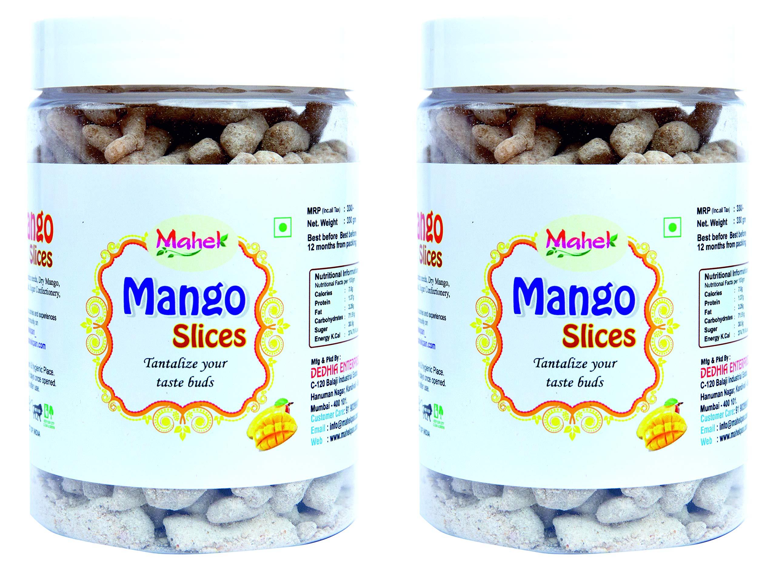Mahek Mahek Mango Slices Combo of 2 Jar, (330 Gm x 2)