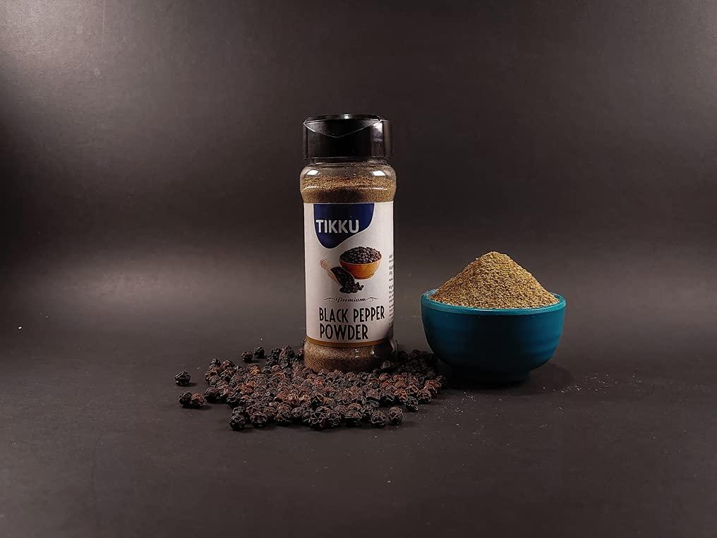 TIKKU TIKKU Black Pepper Powder 60G Bottle.
