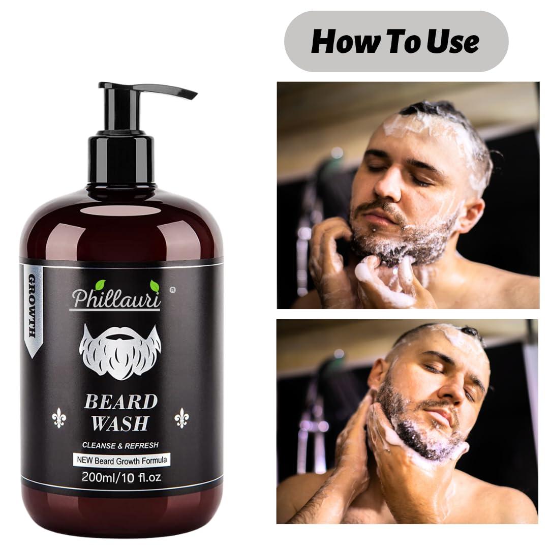 Phillauri Phillauri Beard Wash For Men With Refreshing Fragrance 400ml (Pack of 2)