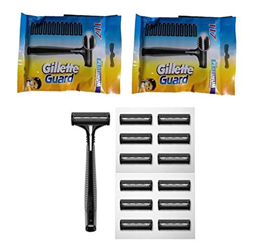 Gillette Guard Gillette Guard One Razor & Cartridge 12 pcs in A pack (Pack of 2) by Rmr JaiHind