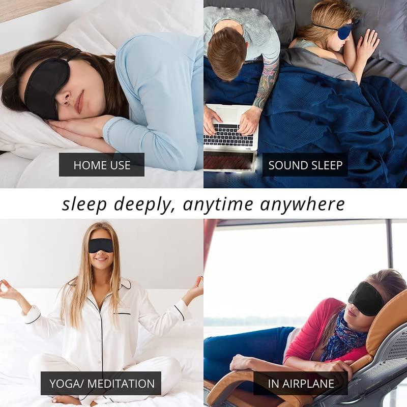 Veeva Beauty & Fashion Soft Fabric Sleeping Mask with Cooling Pack Eye Masks for Men & Women