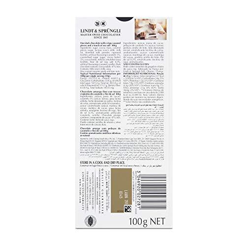 Lindt Lindt Excellence Caramel & Sea Salt Touch Chocolate Bar 100 Grams (Pack of 2)