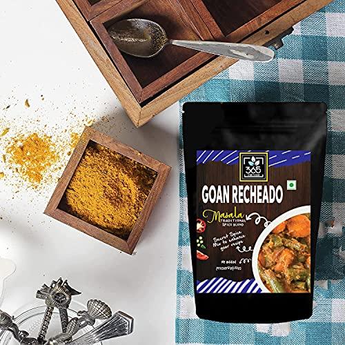 365 STORE TO DOOR 365 STORE TO DOOR Indian Spice – Goan Recheado Masala, 250 gm. | Homemade Powdered | for Healthy Cooking | Ready to use | All Seasonings Spices | Pure & Hygiene | Spice Mix – Pack of 1