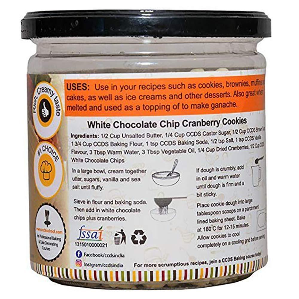 CCDS CCDS Compound Dark Chocolate and White Chocolate Gourmet Chips for Baking and Garnishing Cakes Cookies Combo