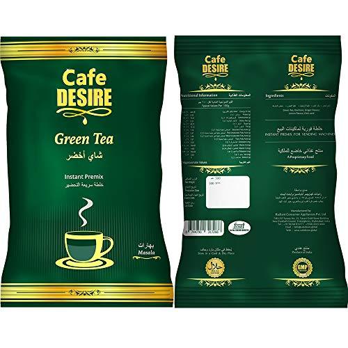 Cafe DESIRE Cafe DESIRE I DRINK SUCCESS Masala Tea Latte Unsweetened Premix 650g & Masala Green Tea 500g Super Saver Pack - 2 Items | Just add hot water | Suitable for all Vending Machines | Makes 180 cups