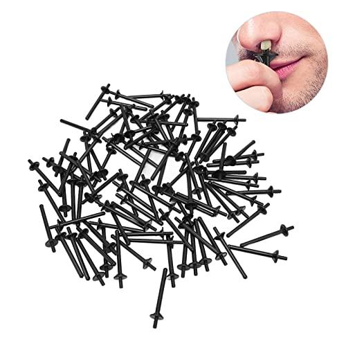 FEBT Nose Hair Removal Stick, Firm Sturdy Safe Hygienic 100pcs PP Nose Wax Stick Nostril Cleaning for Home for Beauty Salon