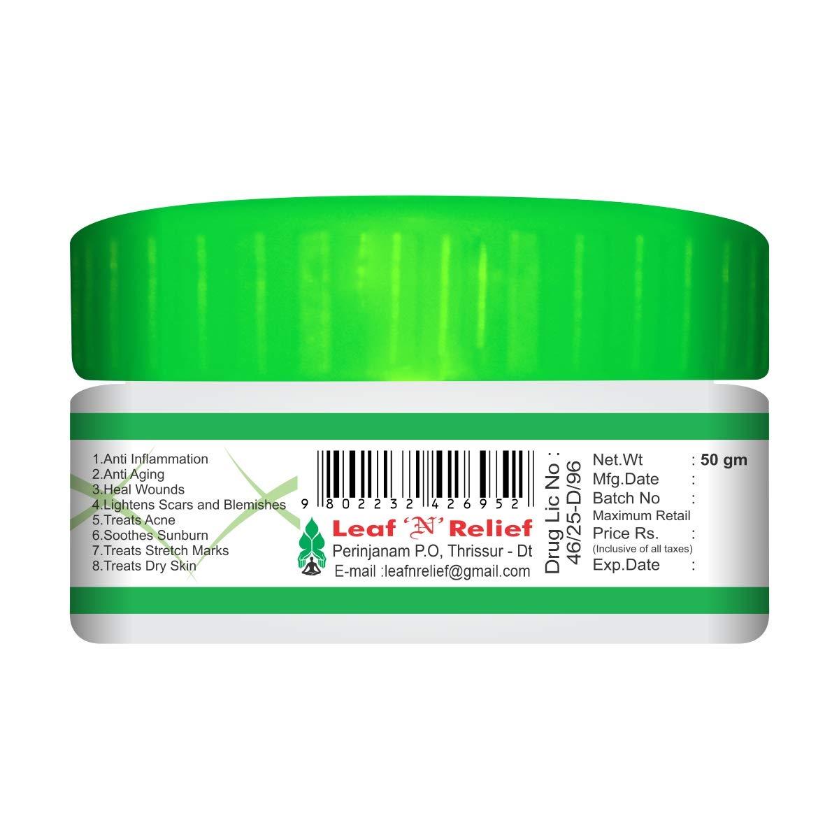 Leaf N Relief Leaf N Relief Aloevera Gel - 50 gm x 2 Nos