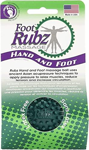 Due North Due North Foot Rubz Foot Hand and Back Massage Ball, Relief from Plantar Fasciitus, Green