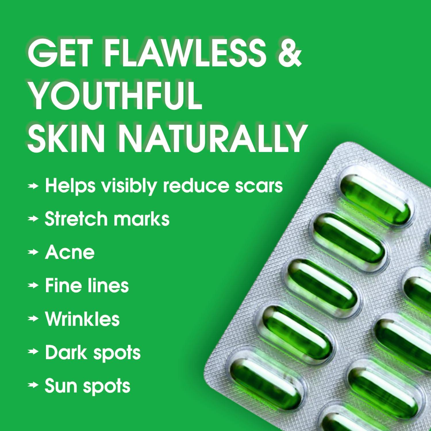 Bioford Bioford Evaford-E Rich Supplement of Omega 3 Fatty Acid and Vitamin E, Wheat Germ Oil for Better Heart, Improve Hair and Skin (10 Capsules)