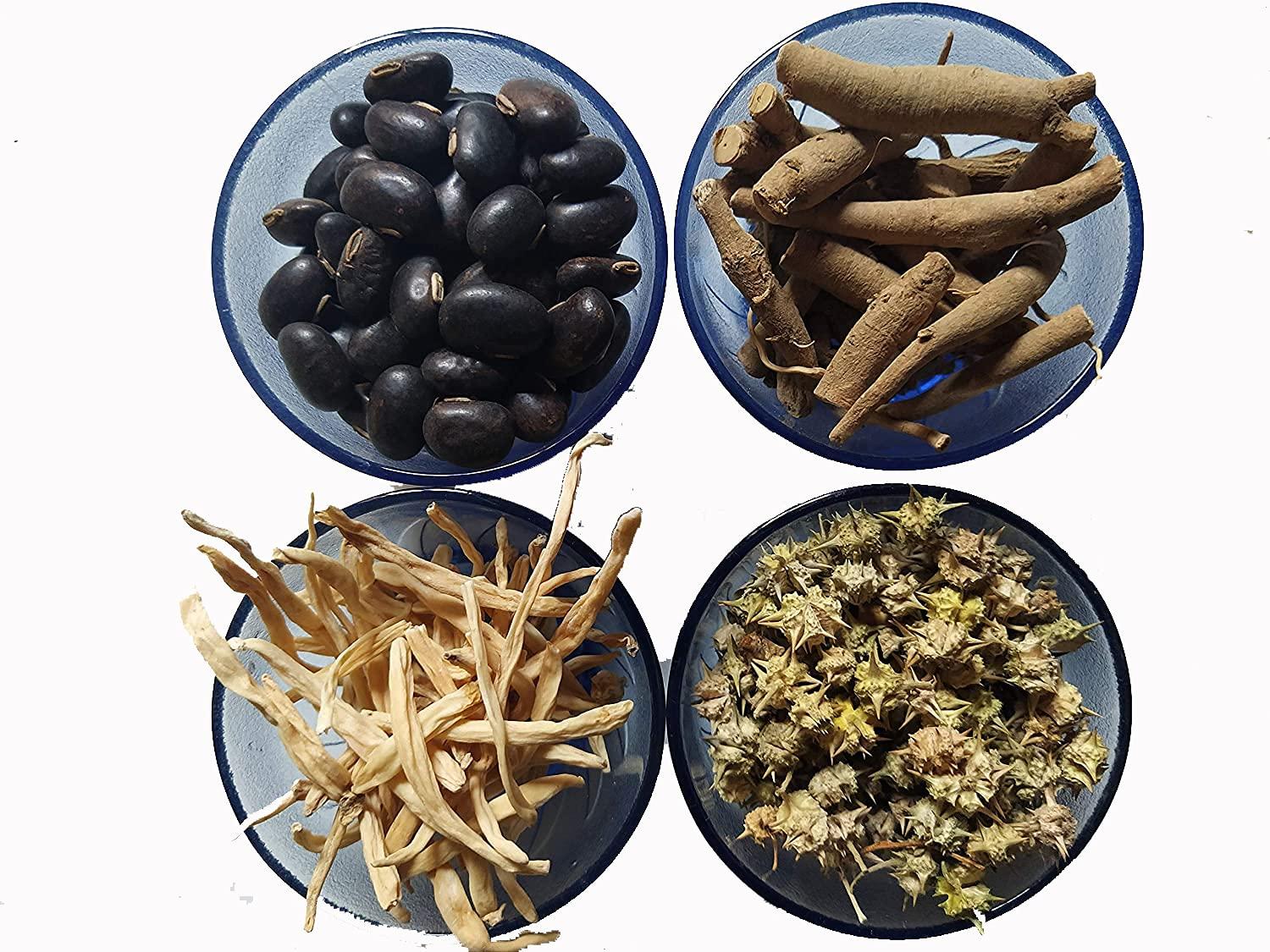 Hardia Hardia Safed Musli, Kaunch Beej Gokhru & Ashwagandha 100 Grm Combo Pack [25 Grm Each]