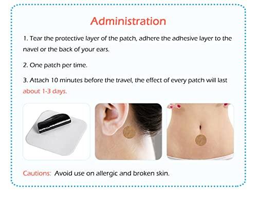 AHC ZIKKU Travel Sickness Patch | Motion Sickness Patch | Anti motion sickness & nausea relief patch | Fast Acting (1 Box = 10 Patches)