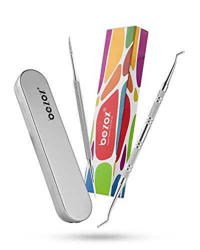 BEZOX Ingrown Toenail Lifter & File: Bezox Ingrown Toenail Lifter And File Set - Podiatrist Preferred Ingrown Toenail Treatment Tool - Surgical Grade Stainless Steel