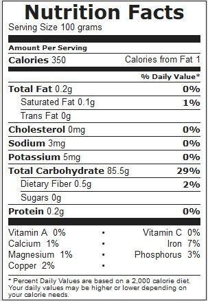 Organic 100% Organic 100% Tapioca Pearls Sabudana (Sago) 1.8 Kg