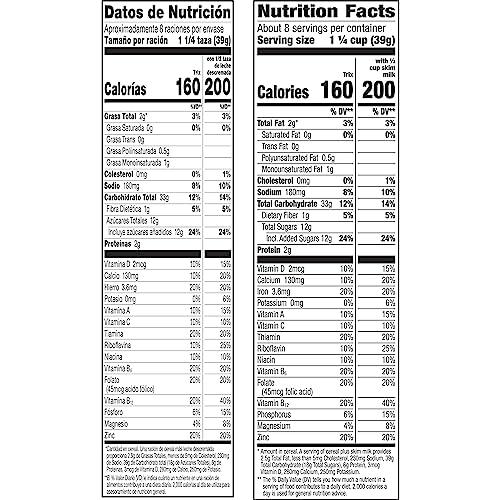 General Mills General Mills Trix Fruit Flavored Sweetened Corn Puffs Cereals, 10.69 oz 303 g