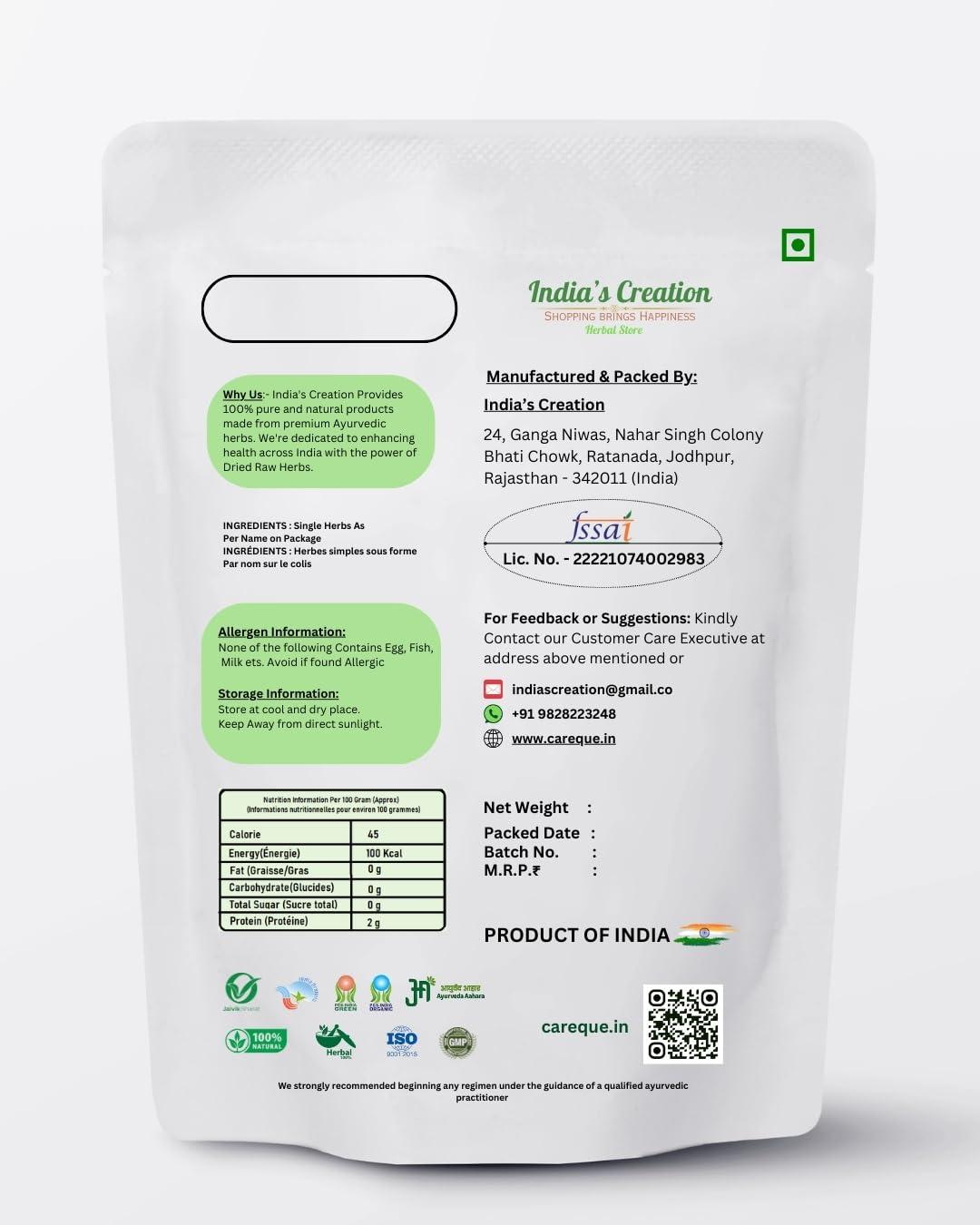 India\'s Creation Jodhpur Neem Phool-Azadirachta Indica-Raw Herbs-Neem Flower-Jadi Booti-Single Herbs (100 Gram)