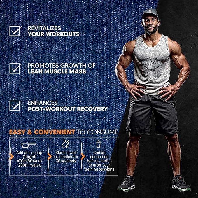 Asitis Nutrition Asitis Nutrition Atom Bcaa 250Gm With L-Arginine, L-Carnitine, L-Citrulline For Energy Burst & Athletic Performance | Fruit Punch Flavor Powder