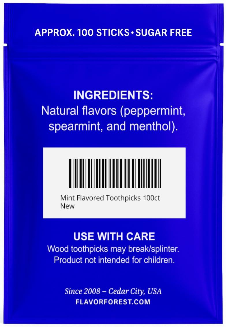 Flavor Forest Mint Toothpicks 100ct