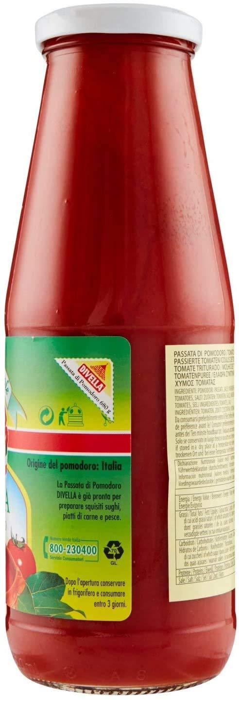 Divella Divella Passata di Pomodoro Sauce | 680g | Imported Pasta Sauce | 100% Italian Sauce | Tomato puree |