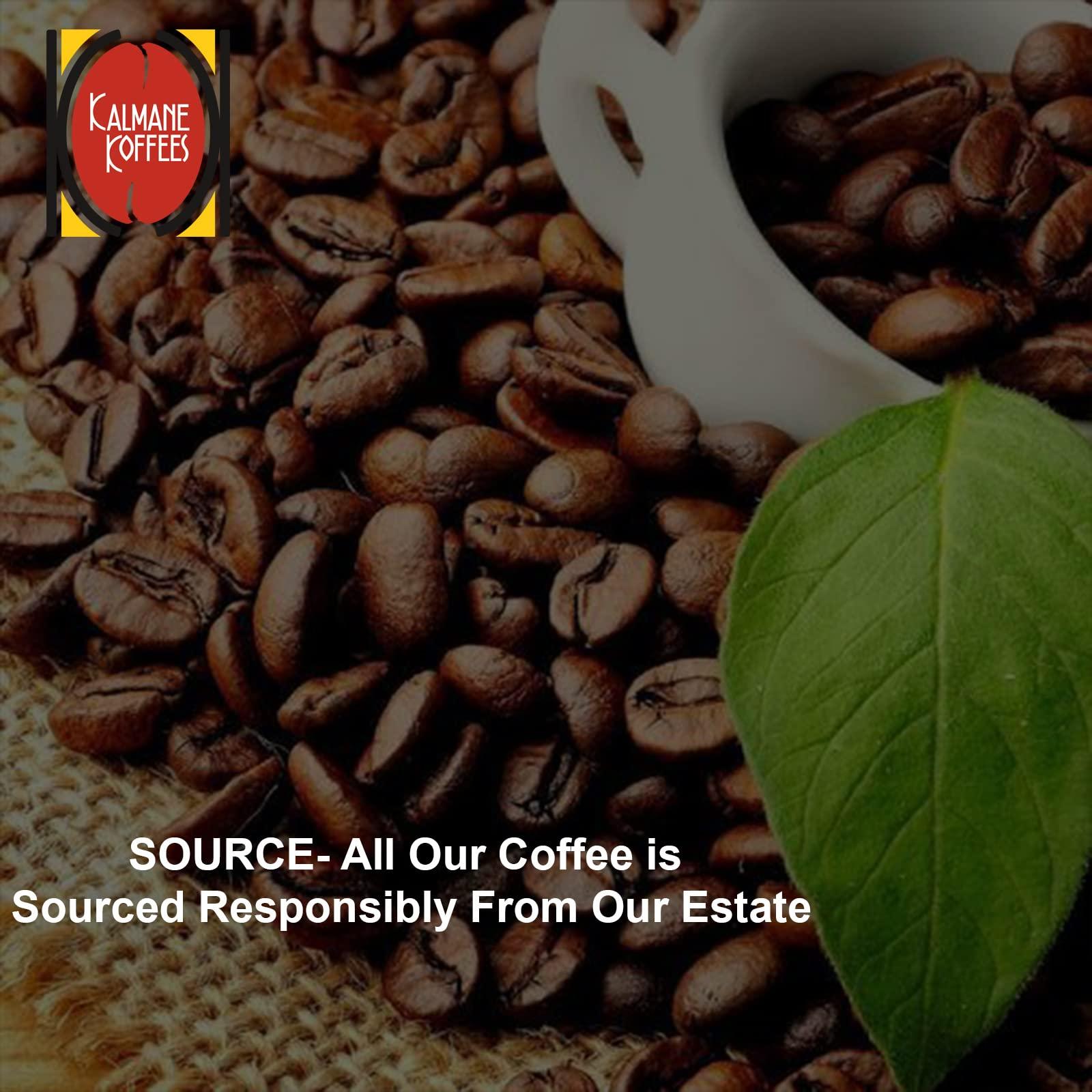 Kalmane Koffees Kalmane Koffees | Madras Filter - Medium Grind Ground Coffee Powder Made with 100% Specialty Grade Arabica - Roasted Frequently in Small Batches - Aromatic Flavor, 70% Coffee 30% Chicory (250 gm)