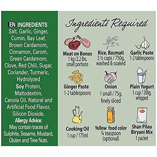 Shans Shans Pilau Biryani Masala 50G EACH (400G Pack of 8 Pieces)